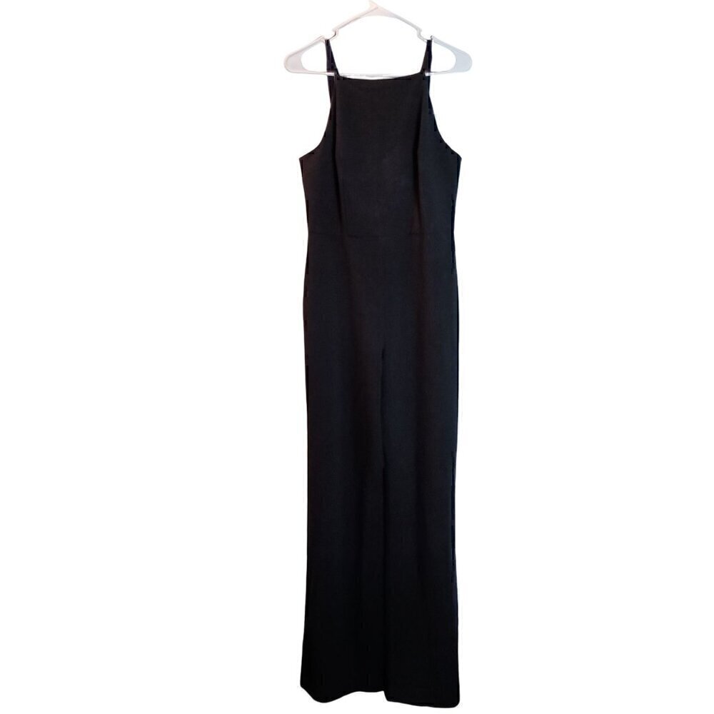 French Connection Black Jumpsuit with Spaghetti Adjustable Straps NWT Sz 10
